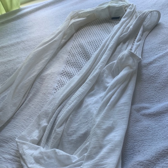 DKNY White Sweater/Vest with mesh back - Picture 2 of 4